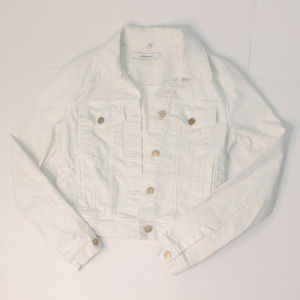 J Brand Isla White Denim Jacket